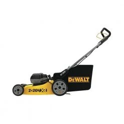 DeWALT DCMW220X2 20V MAX 2 X 20 Inch 3-In-1 Cordless Lawn Mower - Battery & Charger Included 21 DeWALT DCMW220X2 20V MAX 2 X 20 Inch 3 In 1 Cordless Lawn Mower Lawn & Outdoor Power