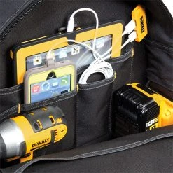DeWALT DGCL33 33-Pocket Lighted Dual Port USB Charging Tool Backpack Tools & Equipment