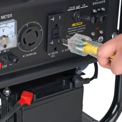 DuroStar DS4400E 4400-Watt 212cc Electric Start OHV Gas Generator W/Wheel Kit