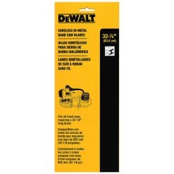 DeWALT DW3983C 18 TPI Cordless 32 7/8'' Portable Band Saw Blade, 0.020'' 3 Pk Power Tools