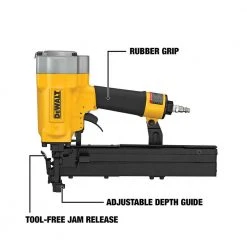 DeWALT DW451S2 16 Gauge Pneumatic Wide Crown Tool Free Lathing Stapler Tools & Equipment