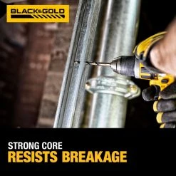 Power Tools DeWALT DWA1181 21-Piece 135-Degree Split Point Black And Gold Coated Drill Bit Set