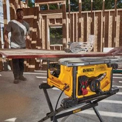 DeWALT DWE7485WS 15 Amp 8-1/4" Corded Compact Jobsite Table Saw W/ Table Stand 19 DeWALT DWE7485WS 15 Amp 8-1/4