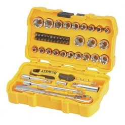 Hand Tools DeWALT DWMT81611T 3/8’’ Mechanics Nano Bit Tool Set, Polished Chrome (50 PC)