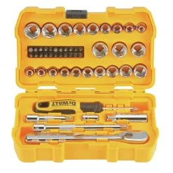 Hand Tools DeWALT DWMT81611T 3/8’’ Mechanics Nano Bit Tool Set, Polished Chrome (50 PC)