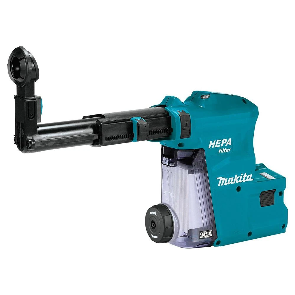 Makita DX09 18V 1" HEPA Filter Rotary Hammer Dust Extractor Attachment for Cleaner Job Sites 6 Makita DX09 18 Volt 1 Inch HEPA Filter Rotary Hammer Dust Extractor Attachment