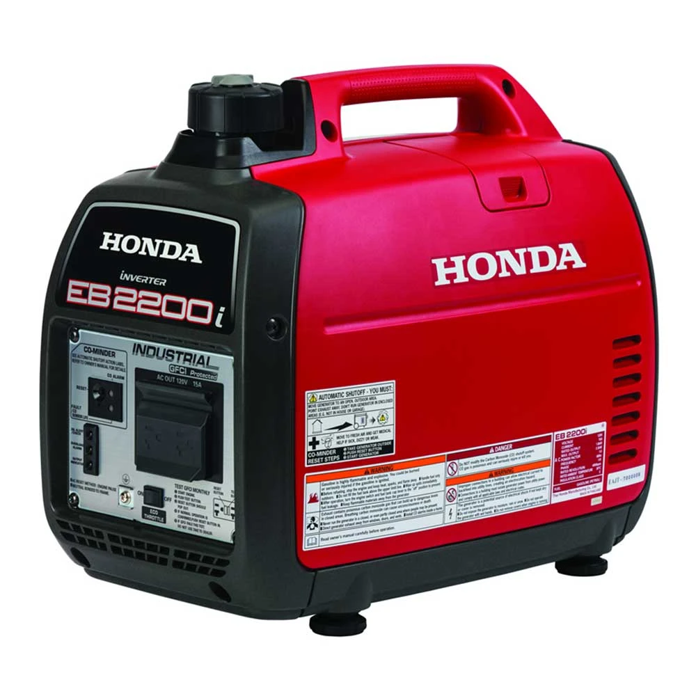 Honda EB2200ITAN 2200W Super Quiet Inverter Generator with CO-MINDER - 120/240V Portable Power Solution 3 Gasoline Generators Honda EB2200ITAN 2200W 120/240V Super Quiet Inverter Generator W/ CO-MINDER