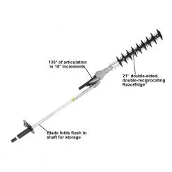 Echo 99944200596 PAS Articulating Hedge Trimmer Attachment W/ 21" Blades Lawn & Outdoor Power