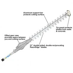 Lawn & Outdoor Power Echo 99944200640 PAS Mid Reach Hedge Trimmer Attachment W/ 21" Blade