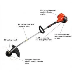 Echo GT-225 21.2cc 2 Stroke Lightweight Durable Gas Curved Shaft String Trimmer