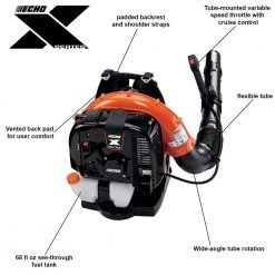 Echo PB-770T 63.3cc 756 CFM 2 Stroke Gas Durable Tube Throttle Backpack Blower