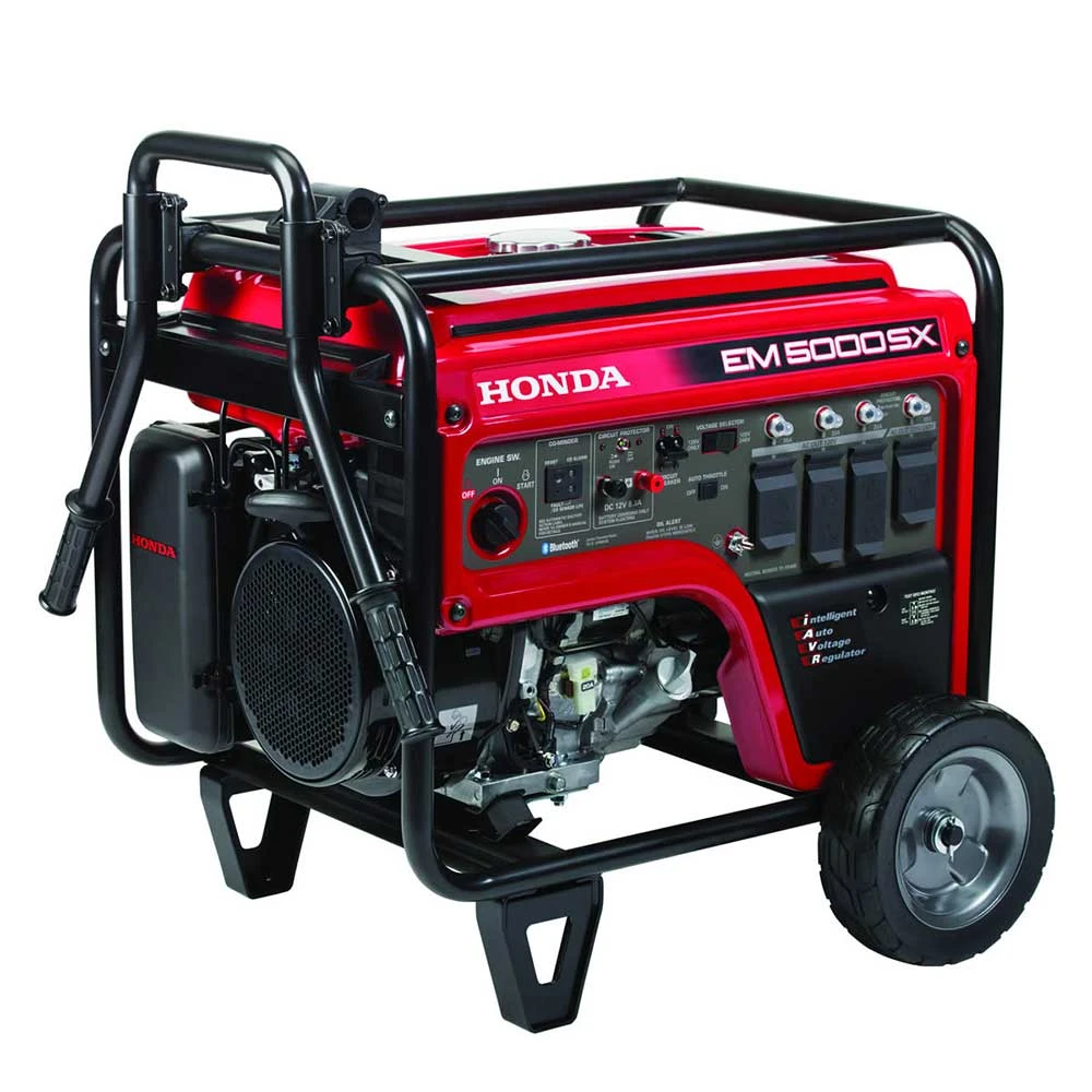 Honda EM5000SXK3AN 5000W Portable Generator with Electric Start & CO-MINDER Bluetooth Technology 3 Honda EM5000SXK3AN 5000W 120/240V Electric Start Generator W/CO-MINDER Bluetooth