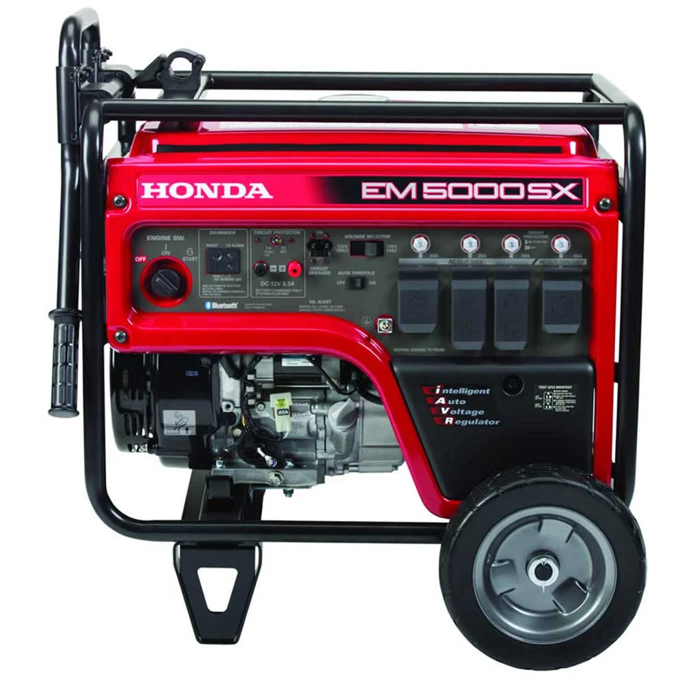 Honda EM5000SXK3AN 5000W Portable Generator with Electric Start & CO-MINDER Bluetooth Technology 4 Honda EM5000SXK3AN 5000W 120/240V Electric Start Generator W/CO-MINDER Bluetooth