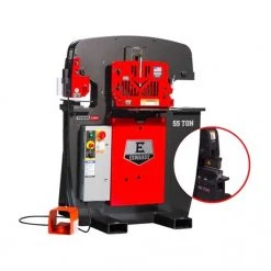 Edwards 55231522 230V 55 Ton Single Phase Ironworker PowerLink W/ 10" Brake Tools & Equipment