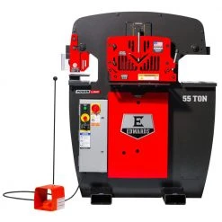 Tools & Equipment Edwards IW55-1P230-AC500 230V 55 Ton 1 Phase Ironworker W/ PowerLink System