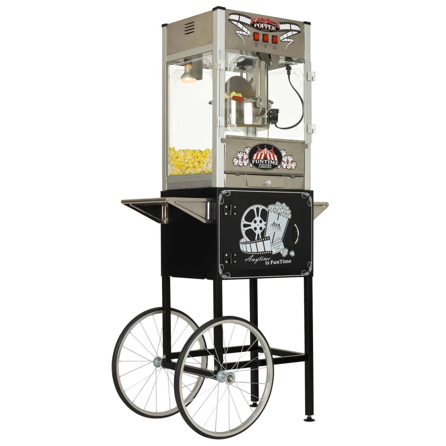 FunTime FT1665PP Palace Popper 16 OZ Commercial Bar Popcorn Popper Machine for Home & Business Use 3 FunTime FT1665PP Palace Popper 16 OZ Commercial Bar Popcorn Popper Machine Cart Home Goods