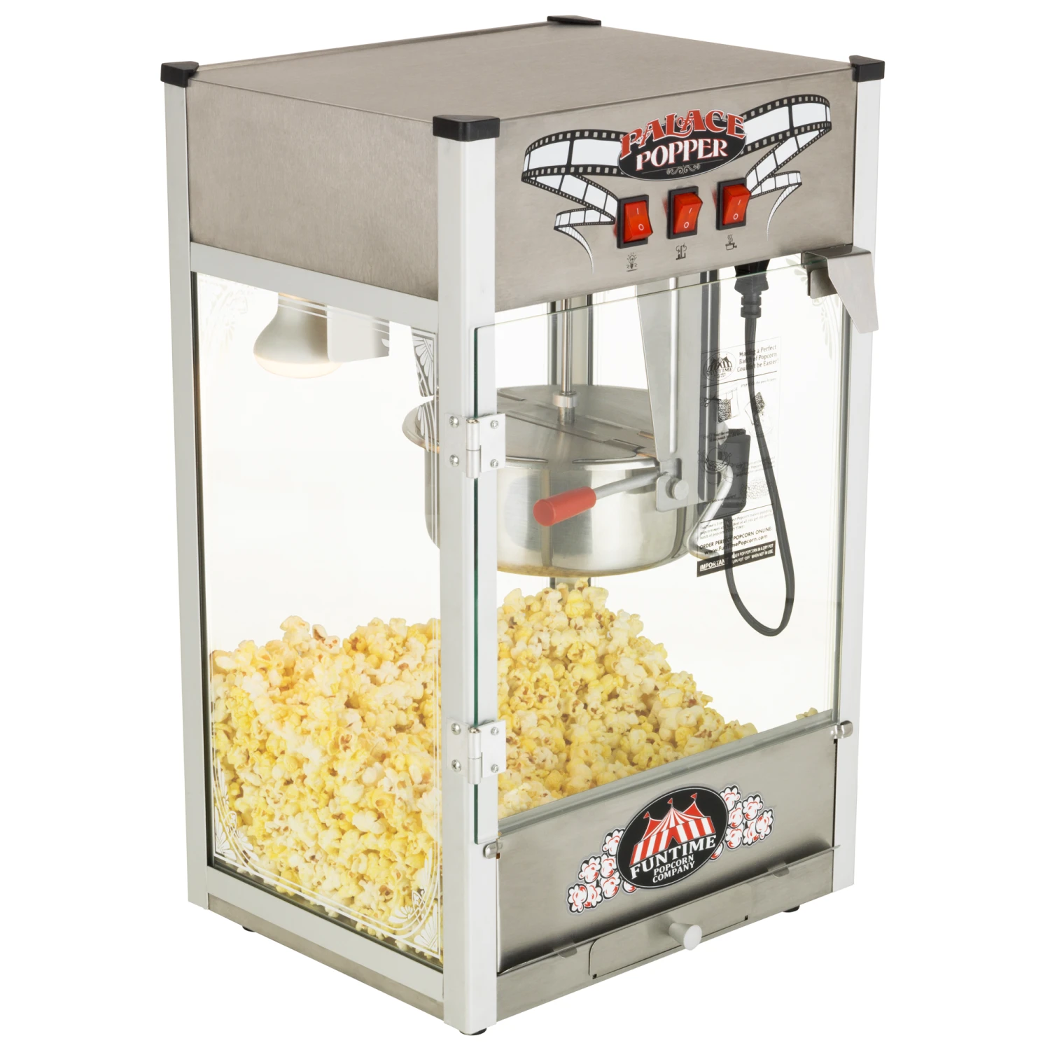 FunTime FT824PP Palace Popper 8 Oz Bar Style Popcorn Popper Machine - Home Goods 3 Home Goods FunTime FT824PP Palace Popper 8 Oz Bar Style Popcorn Popper Machine