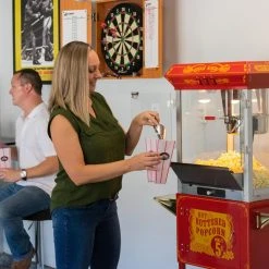 Home Goods FunTime FT862CRS 8oz Red Popcorn Popper Machine Maker Cart Vintage Style