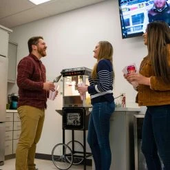 FunTime FT862CB 8oz Black Popcorn Popper Machine Maker Cart Vintage Style