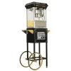 FunTime FT862CBG 8oz Black Popcorn Popper Machine Maker Cart Vintage Style