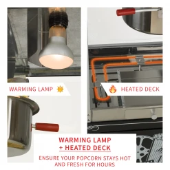 FunTime FT865PP Palace Popper 8 Oz Bar Style Popcorn Popper Machine