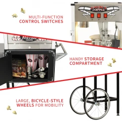 FunTime FT865PP Palace Popper 8 Oz Bar Style Popcorn Popper Machine