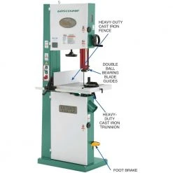 Tools & Equipment Grizzly G0513X2BF 220V 17 In 2 HP Extreme-Series Bandsaw With Cast-Iron Trunnion