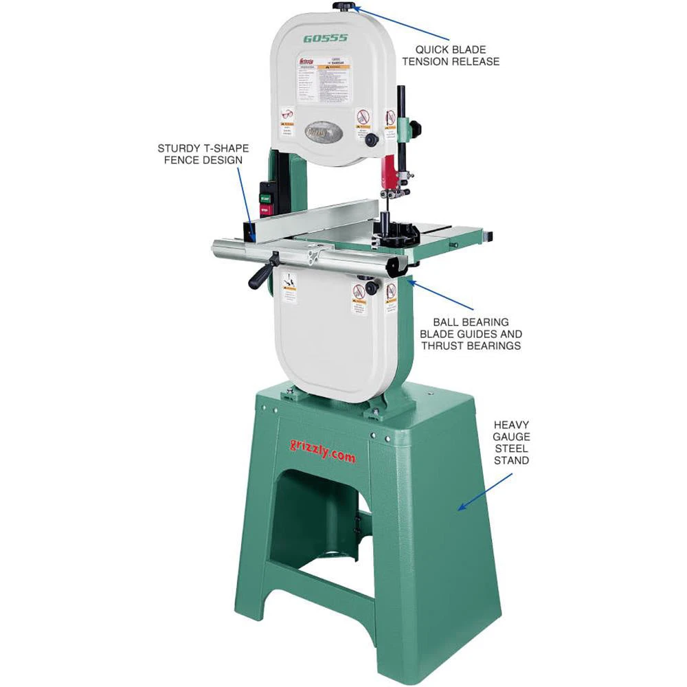 Grizzly G0555 110V/220V The Ultimate 14 Inch Bandsaw 4 Grizzly G0555 110V/220V The Ultimate 14 Inch Bandsaw