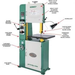 Grizzly G0807 110V/220V 18 Inch 2 HP Vertical Metal Cutting Bandsaw Tools & Equipment
