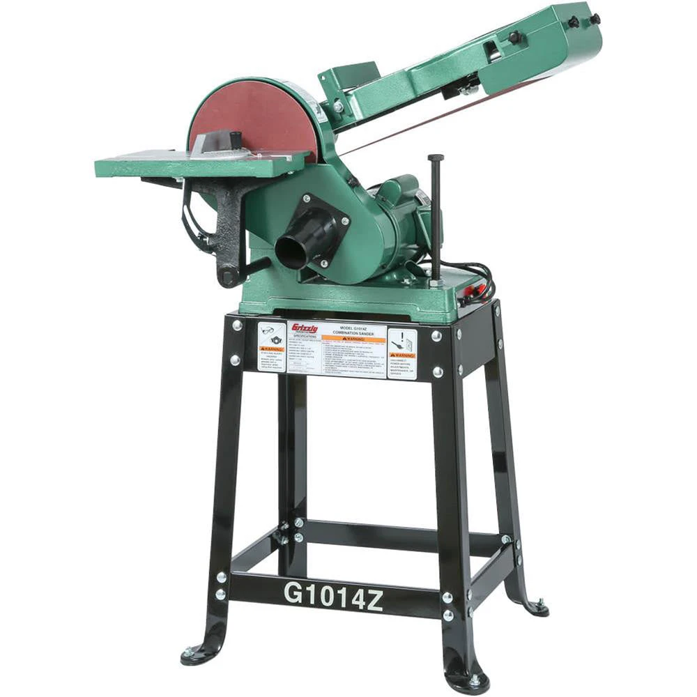 Grizzly G1014Z 110V/220V 6 Inch X 48 Inch Belt 9 Inch Disc Z Series Combo Sander 4 Grizzly G1014Z 110V/220V 6 Inch X 48 Inch Belt 9 Inch Disc Z Series Combo Sander