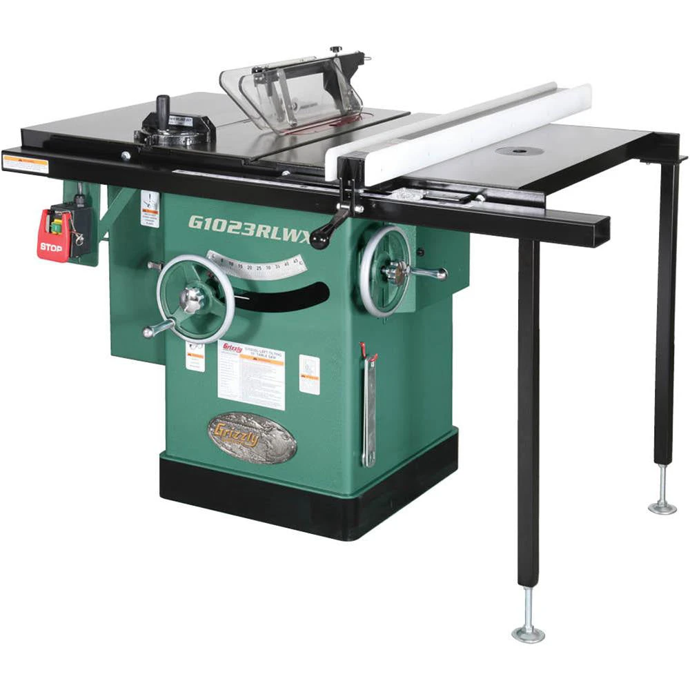 Grizzly G1023RLWX 240V 10 Inch 5 HP 240V Cabinet Left-Tilting Table Saw Tools & Equipment 3 Grizzly G1023RLWX 240V 10 Inch 5 HP 240V Cabinet Left-Tilting Table Saw Tools & Equipment