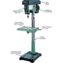 Tools & Equipment Grizzly G7948 120V/240V 20 Inch 12 Speed Floor Drill Press