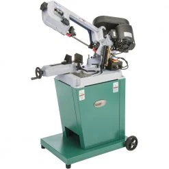 Grizzly G9742 110V 5 Inch X 6 1/2 Inch HP Metal-Cutting Bandsaw With Swivel Head