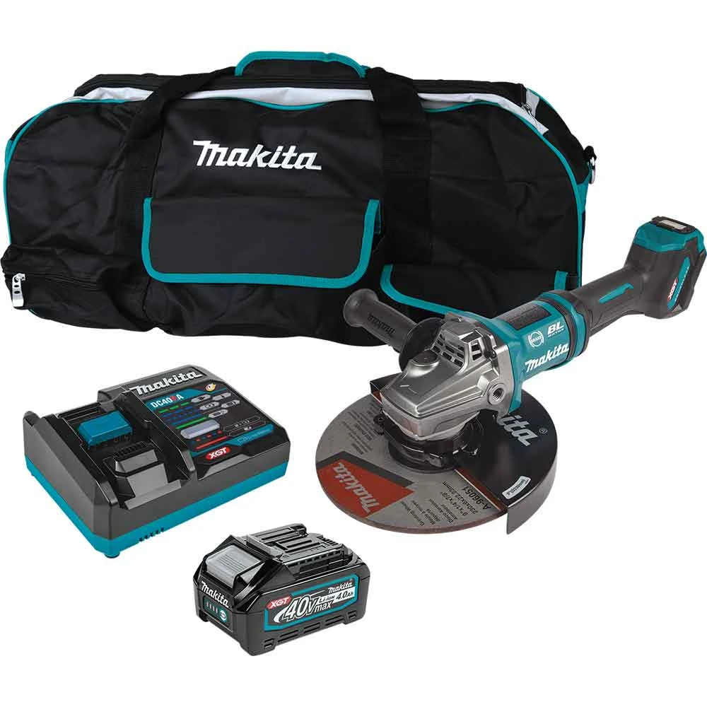 Makita GAG10M1 40V MAX XGT 7" / 9" Brushless Paddle Switch Angle Grinder Kit - Powerful Cordless Grinder for Professionals 3 Makita GAG10M1 40V MAX XGT 7" / 9" Brushless Paddle Switch Angle Grinder Kit