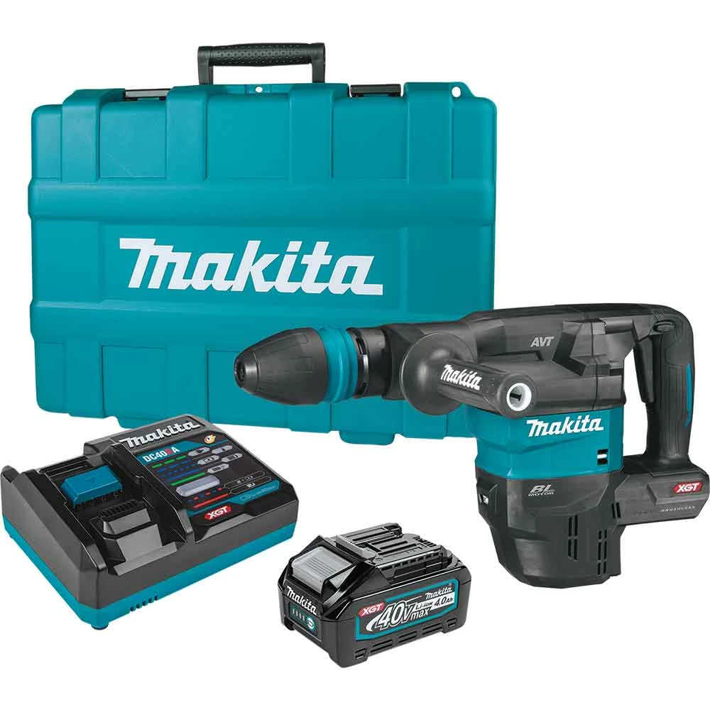 Makita GMH01M1 40V MAX XGT 15 Lb. Brushless Cordless AVT Demolition Hammer Kit - High-Performance Power Tool 3 Makita GMH01M1 40V MAX XGT 15 Lb. Brushless Cordless AVT Demolition Hammer Kit