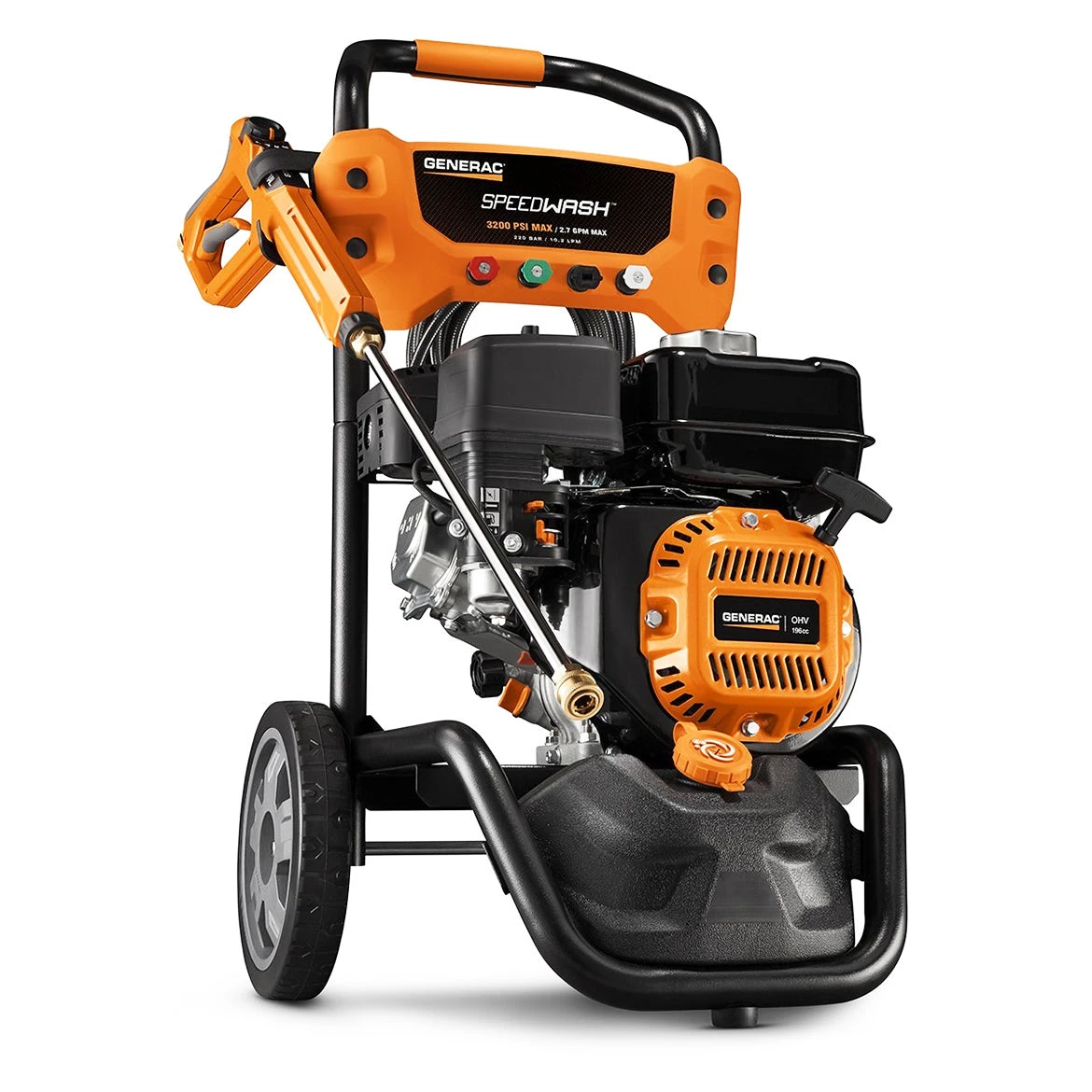 Generac 3200-PSE 2.7-GPM SPEEDWASH Residential Pressure Washer Kit – Model 10000007122 5 Lawn & Outdoor Power Generac 10000007122 3200-Pse 2.7-Gpm SPEEDWASH Residential Pressure Washer Kit