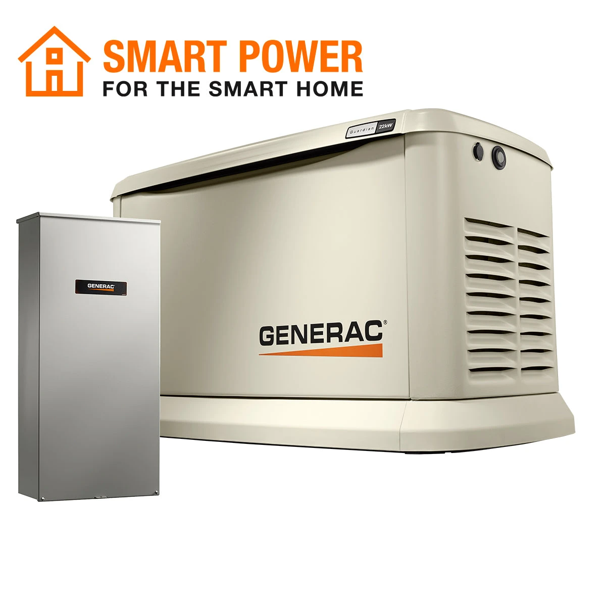 Generac 70432 22,000-Watt Air-Cooled Standby Generator | Auto Start for Home Backup Power 3 Standby Generators Generac 70432 22,000-Watt Single Phase Auto Start Air Cooled Standby Generator