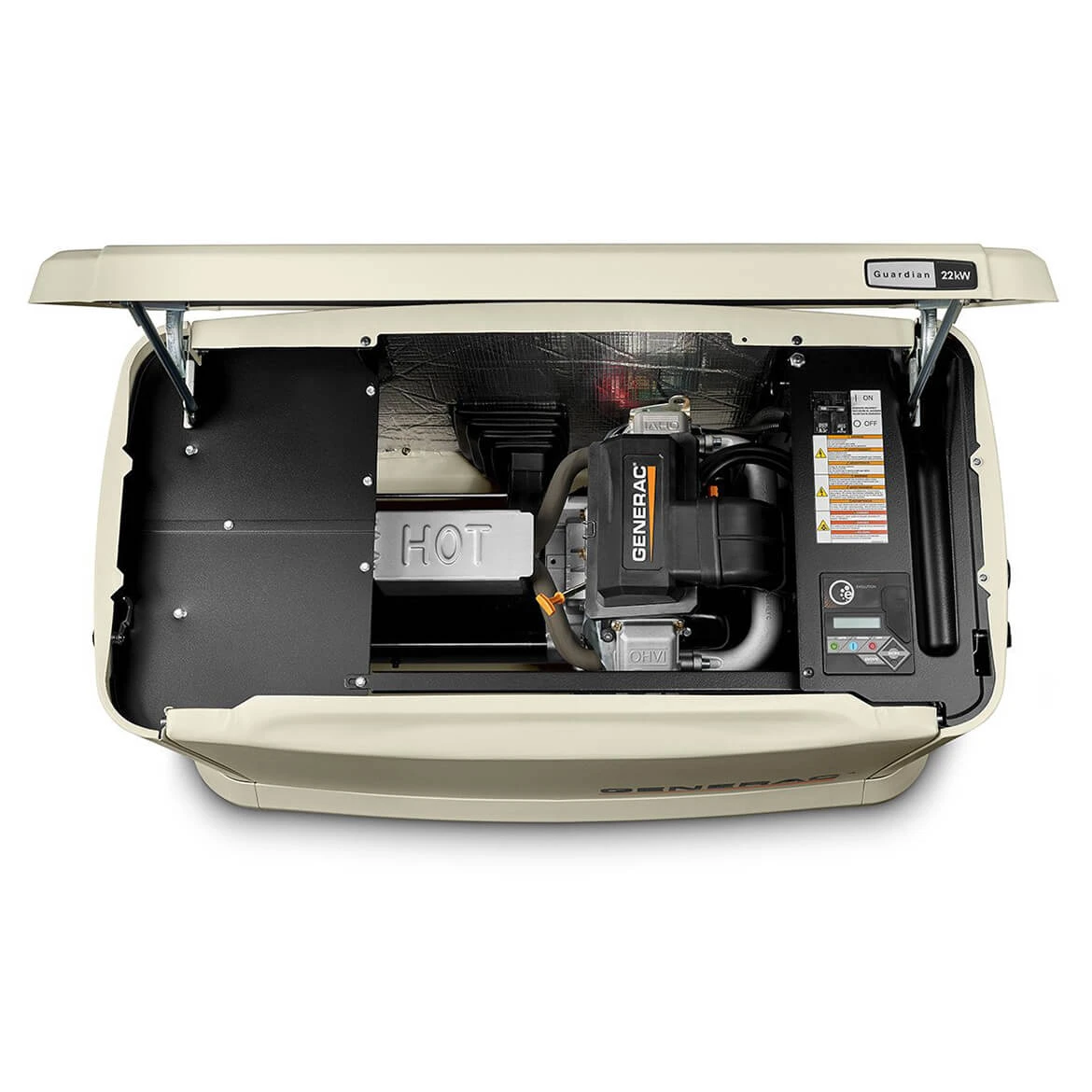 Generac 70432 22,000-Watt Air-Cooled Standby Generator | Auto Start for Home Backup Power 5 Standby Generators Generac 70432 22,000-Watt Single Phase Auto Start Air Cooled Standby Generator