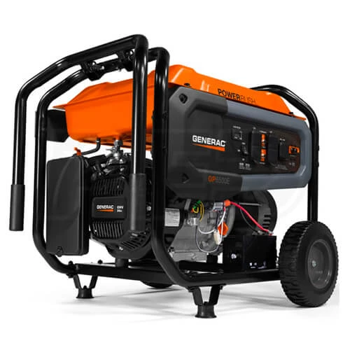 Generac GP6500E 389cc 120-Volt 27-Amp Electric Start Portable Generator - 7682 | Jobsite & Home Backup Power 3 Generac GP6500E 389cc 120-Volt 27-Amp Electric Start Portable Generator - 7682
