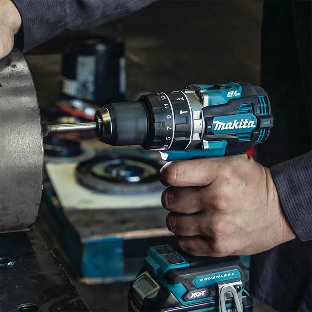 Makita GPH02D 40V MAX XGT 1/2" Brushless Li-Ion Compact Hammer Driver Drill Kit – Powerful & Efficient 14 Makita GPH02D 40V MAX XGT 1/2" Brushless Li-Ion Compact Hammer Driver Drill Kit