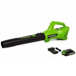 Lawn & Outdoor Power GreenWorks Commercial 24B315 24V 315 CFM Cordless Brushless Leaf Blower Kit