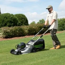 Lawn & Outdoor Power GreenWorks Commercial GM210 82V 21’’ Brushless Walk Behind Lawn Mower -Bare Tool