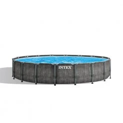 Pools Intex 26743EH 18' X 48" Greywood Prism Frame Premium Pool Set W/ Pump