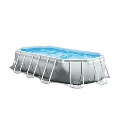 Intex 26795EH 16'6" X 9' X 48" Above Ground Prism Frame Oval Pool Set W/ Pump