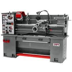 Jet 331440 14-Inch X 37-Inch 1-Phase Geared Head Bench Lathe W/ Stand Tools & Equipment