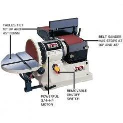 JET 708595 JSG-96 3/4HP 1PH 115V Benchtop 6" X 48" Belt / 9" Disc Sander