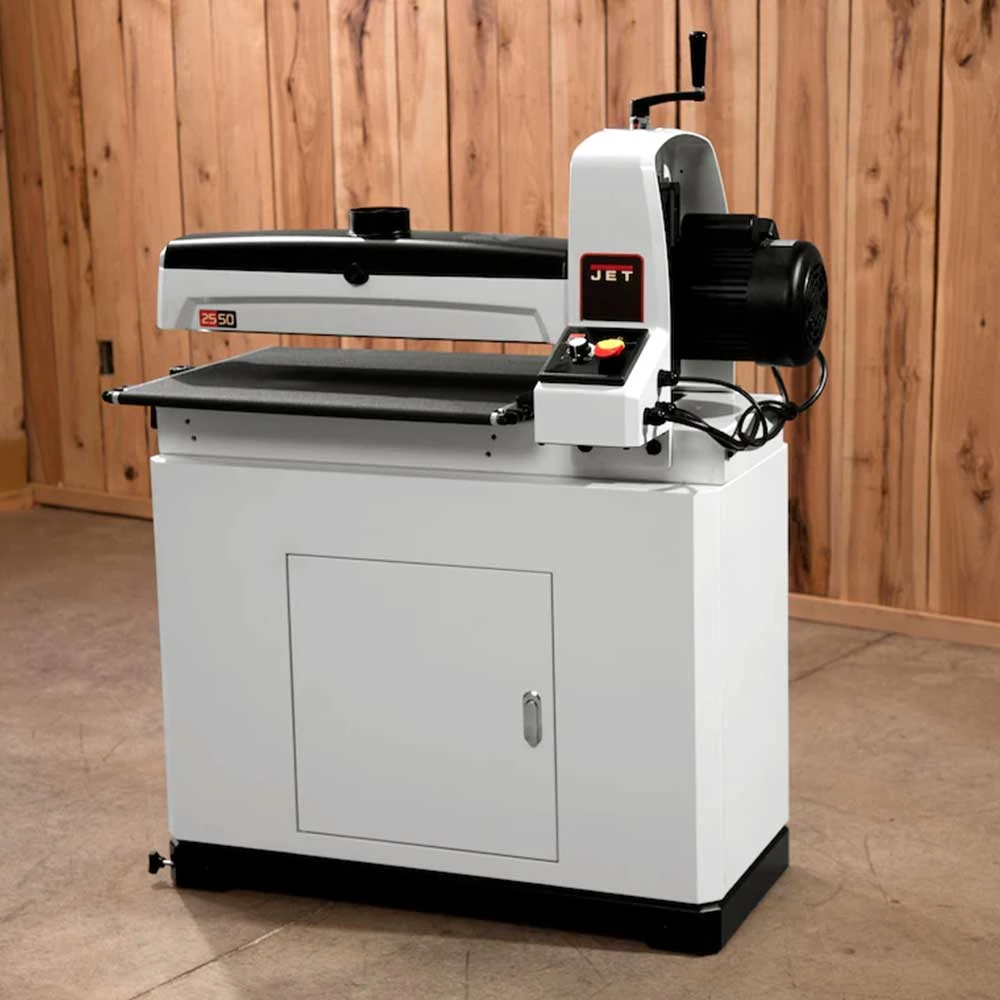 Jet JWDS-2550 5-Inch x 25-Inch Drum Sander with Closed Stand | 115-Volt | 723544CSK | Professional Woodworking Tool 4 Sanders Jet JWDS-2550 115-Volt 5-Inch X 25-Inch Drum Sander W/ Closed Stand - 723544CSK