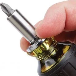 Tools & Equipment Klein 32308 8-in-1 Lightweight Multi-Bit Adjustable Length Stubby Screwdriver