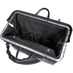 Klein 510218SPBLK 18 Inch Deluxe Black Canvas Tool Bag Tools & Equipment
