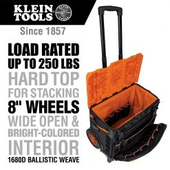 Klein 55473RTB 19 Pocket Telescoping Tradesman Pro Tool Master Rolling Tool Bag Tools & Equipment
